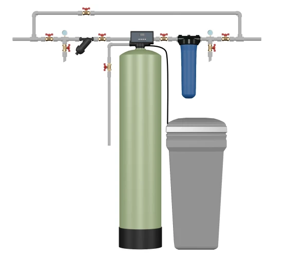 Система очистки воды от железа, марганца, жесткости колонна 1252