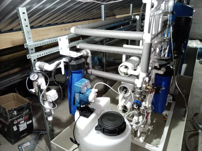 Система обратного осмоса - до 0,75 м3/час.