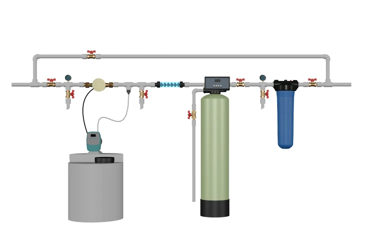 Система очистки воды от железа и бактерий - до 1,5 м³/ч.