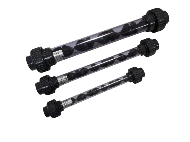 Статический смеситель для холодной воды из ПВХ прозрачный DN20/25/32/40/50