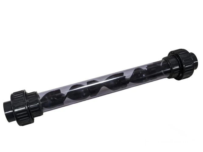 Статический смеситель ПВХ прозрачный DN32