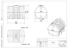 Горизонтальная емкость для воды, 2000 л