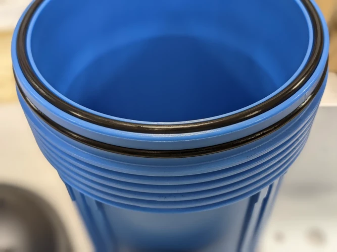 Магистральный фильтр BB10 с угольным картриджем двойное уплотнительное кольцо