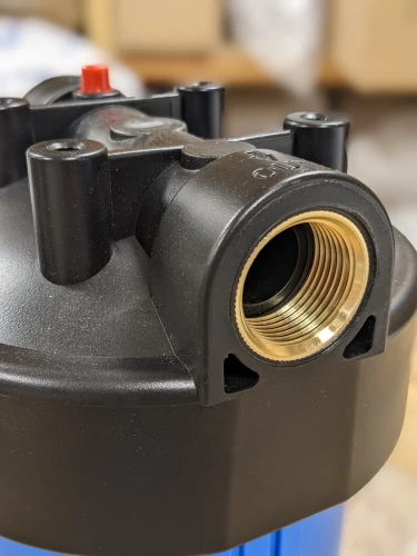 Подключение магистрального фильтра BB20 с угольным картриджем