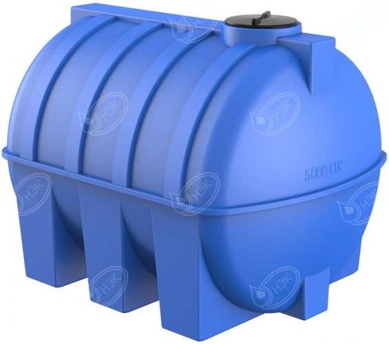 Горизонтальная емкость для воды, 5000 л