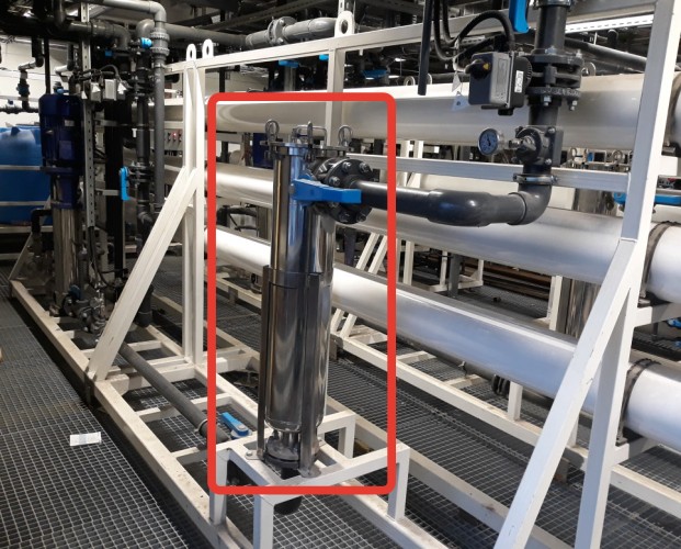 Мешочный фильтр BFH1 в составе системы обратного осмоса