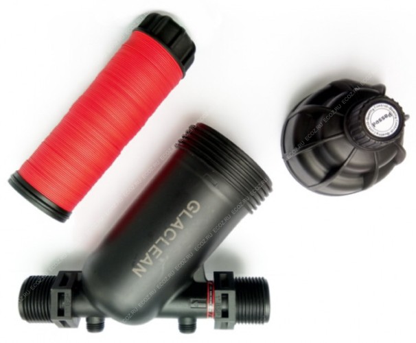 Дисковый фильтр GLACLEAN G100D20B130 (3/4")  в разобранном виде